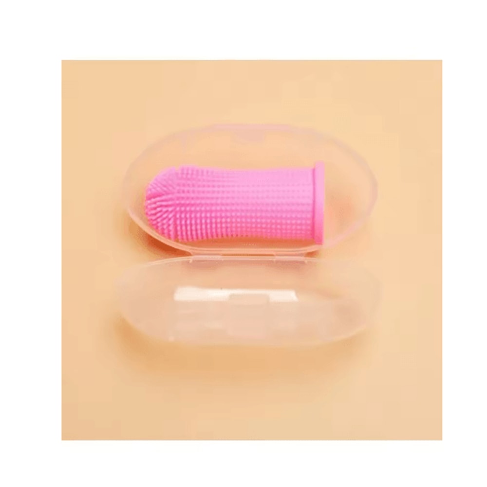 Silicone Pet Finger Toothbrush Gentle Oral Cleaning Brush For Dogs And Cats 1