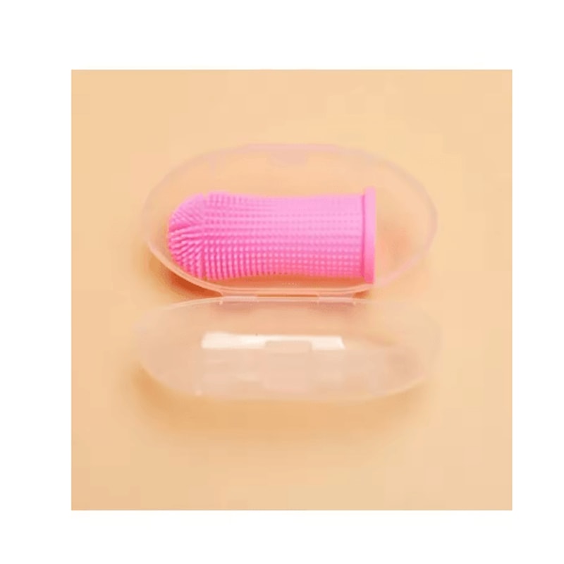 Silicone Pet Finger Toothbrush Gentle Oral Cleaning Brush For Dogs And Cats 1