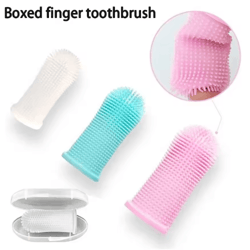 silicone pet finger toothbrush – gentle oral cleaning brush for dogs and cats
