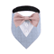 Sucado Wedding Dog Bandana Tuxedo Adjustable Formal Pet Scarf For Parties Special Occasions 3