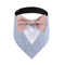 Sucado Wedding Dog Bandana Tuxedo Adjustable Formal Pet Scarf For Parties Special Occasions 3