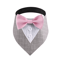 Sucado Wedding Dog Bandana Tuxedo Adjustable Formal Pet Scarf For Parties Special Occasions 4