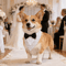 Sucado Wedding Dog Bandana Tuxedo Adjustable Formal Pet Scarf For Parties Special Occasions 7