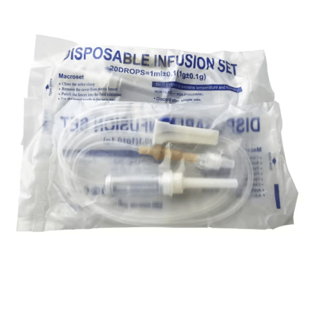Disposable Animal Infusion Set Extended Veterinary Drip Injection Tube With Secure Screw Mouth 3