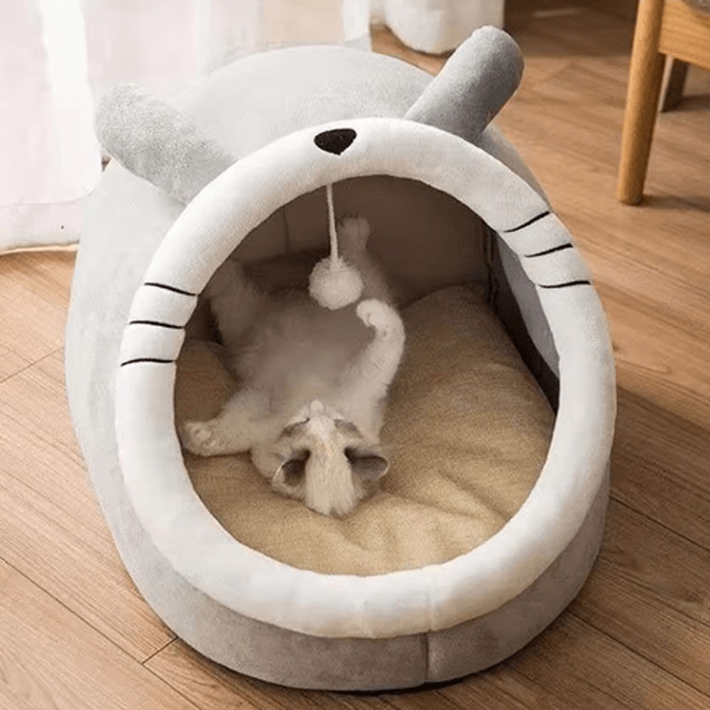 SelfWarming Pet Tent Bed Foldable Cat Cave House For Small Dogs And Cats 2