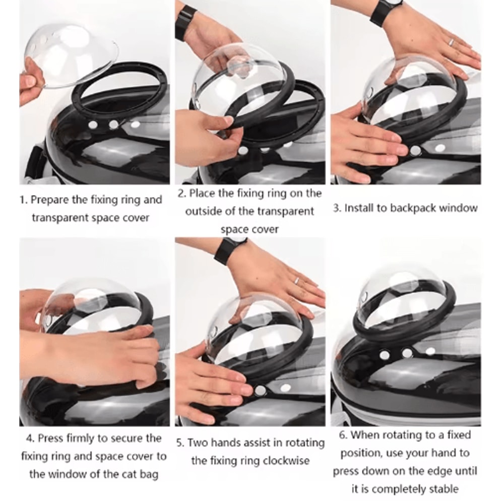 Transparent Bubble Pet Carrier Backpack Breathable Travel Backpack For Cats Small Pets 5