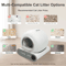 DOEL Smart Automatic Cat Litter Box 65L Self Cleaning Cat Toilet With App Control WiFi 2
