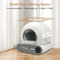 DOEL Smart Automatic Cat Litter Box 65L Self Cleaning Cat Toilet With App Control WiFi 3