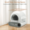 DOEL Smart Automatic Cat Litter Box 65L Self Cleaning Cat Toilet With App Control WiFi 3