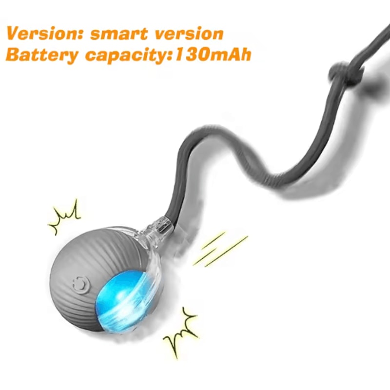 Smart Automatic Rolling Cat Ball Rechargeable Interactive Toy For Active Cats Kittens 4