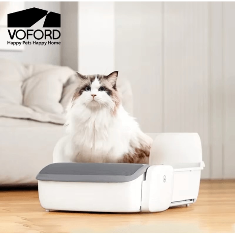 Smart SelfCleaning Cat Litter Box Automatic OdorFree Litter Box With App Control AntiPinch Safety 0