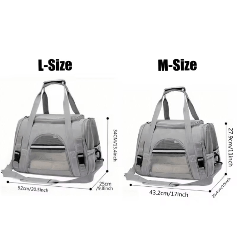SoftSided Pet Carrier For Large Medium Cats Comfortable Travel Carrier For Cats And Puppies 2