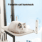 Window Cat Hammock With Super Suction Cups Removable Hanging Sunbed For Indoor Cats 0