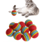 10PCS Colorful Cat Toy Balls Interactive Foam Rattle Toys For Cats Kittens 4
