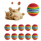 10PCS Colorful Cat Toy Balls Interactive Foam Rattle Toys For Cats Kittens 5