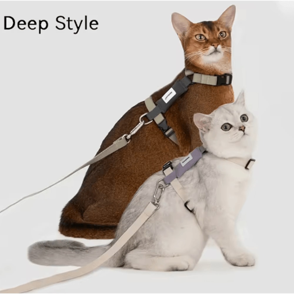 Breathable Cat Harness Leash Set Adjustable Outdoor Vest For Cats Kittens Small Pets 0