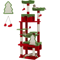 Large Cat Tree Tower MultiLevel Indoor Cat Condo With Hammock Scratching Posts Toys 1