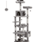Large Cat Tree Tower MultiLevel Indoor Cat Condo With Hammock Scratching Posts Toys 3