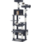 Large Cat Tree Tower MultiLevel Indoor Cat Condo With Hammock Scratching Posts Toys 4