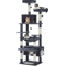 Large Cat Tree Tower MultiLevel Indoor Cat Condo With Hammock Scratching Posts Toys 4