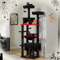 Large Cat Tree Tower MultiLevel Indoor Cat Condo With Hammock Scratching Posts Toys 8