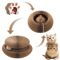 Foldable Cat Scratcher Toy MultiLevel Cardboard Claw Sharpener With Bell Catnip 0