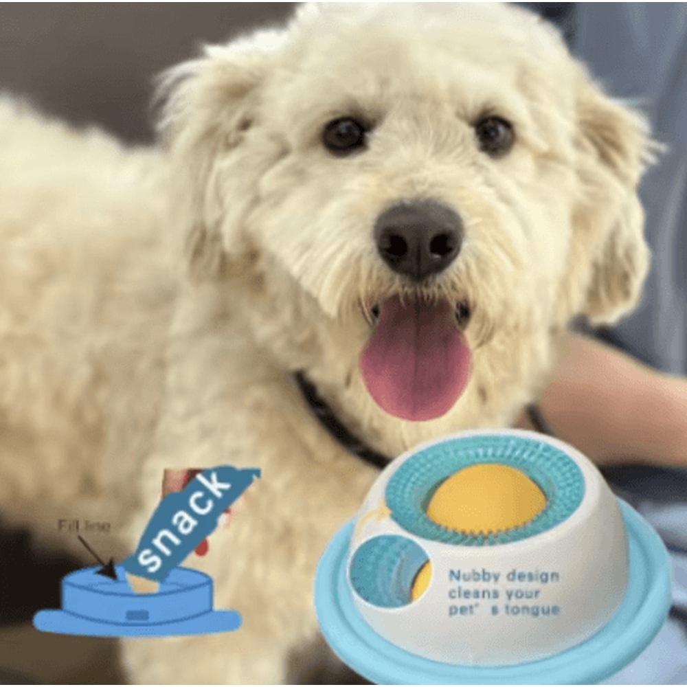 Interactive Pet Lick Mat Slow Feeder Dental Care Snack Plate For Dogs Cats 5