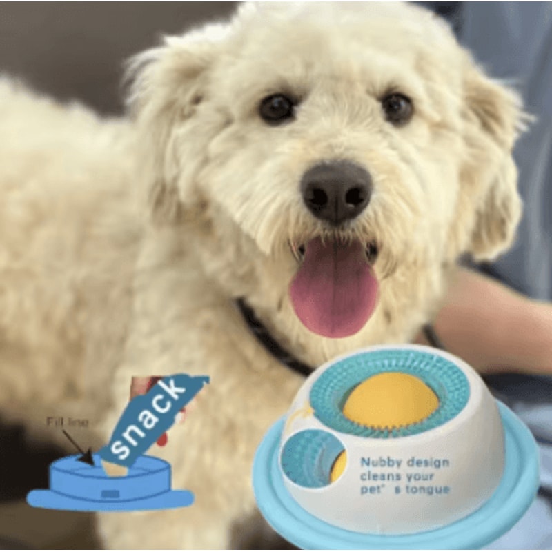 Interactive Pet Lick Mat Slow Feeder Dental Care Snack Plate For Dogs Cats 5