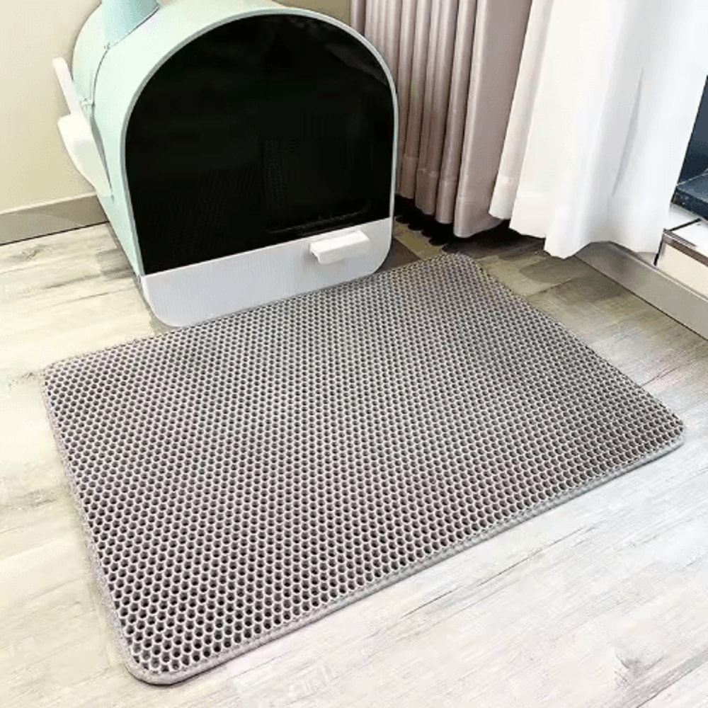 Double Layer Cat Litter Mat Waterproof NonSlip Litter Trapping Pad For Cats 2
