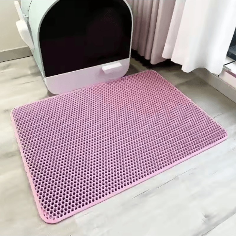 Double Layer Cat Litter Mat Waterproof NonSlip Litter Trapping Pad For Cats 5