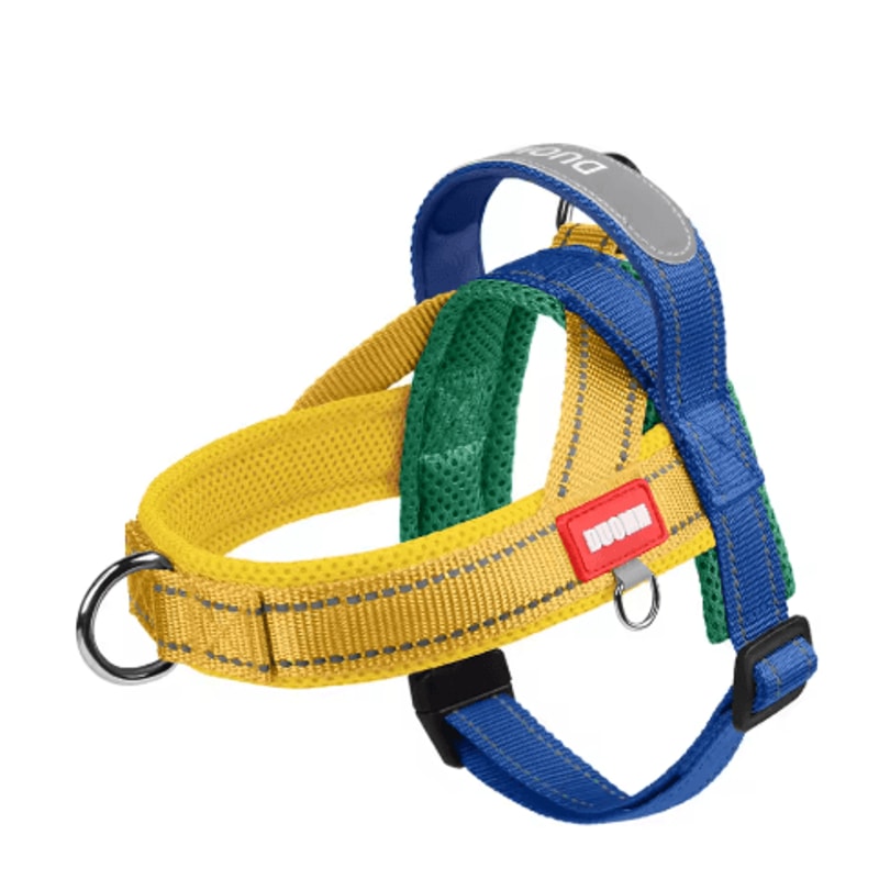 Reflective Dog Chest Harness TwoTone Outdoor Walking Harness With Nylon Handle 2