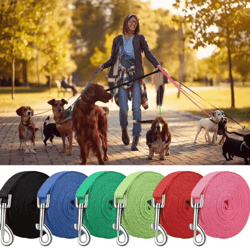 nylon long dog training leash – adjustable outdoor traction rope for small to large dogs