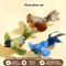 Interactive Bird Sound Plush Cat Toy With Elastic Rope 1