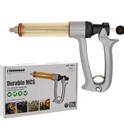 semi-automatic veterinary vaccine syringe for livestock injection