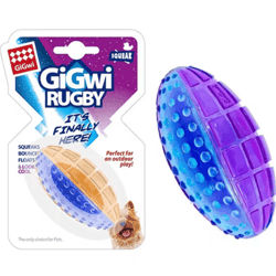natural rubber squeaky dog ball toy for chewing & outdoor play