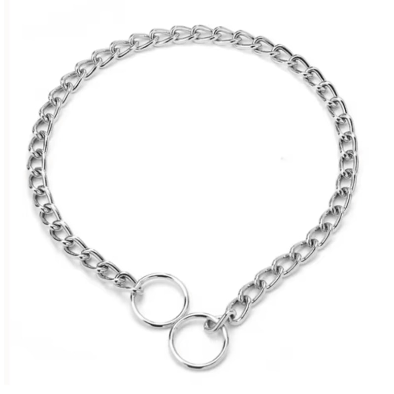Stainless Steel Adjustable Dog Choke Training Collar For Bulldogs Strong Dogs 2