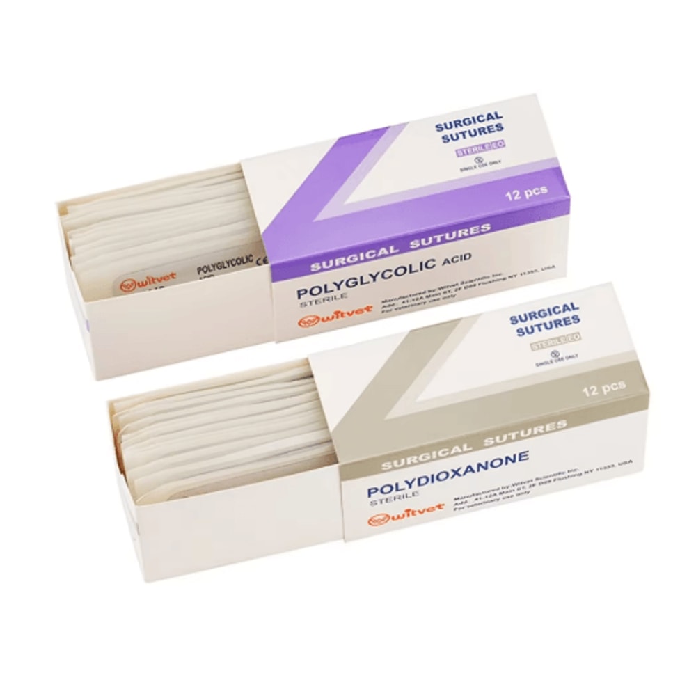 Veterinary Absorbable PGA Suture Thread With Needle For Pet Surgical Training 13