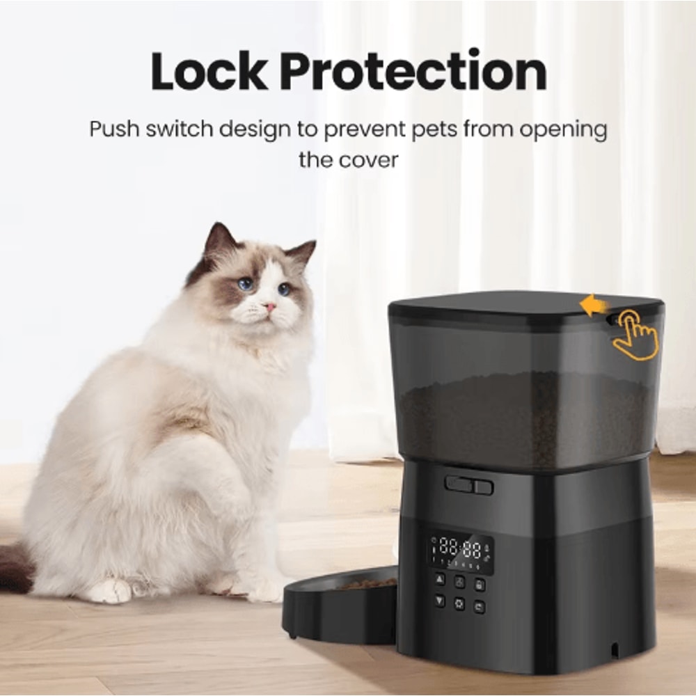 ROJECO Smart Automatic Pet Feeder For Cats Dogs 6
