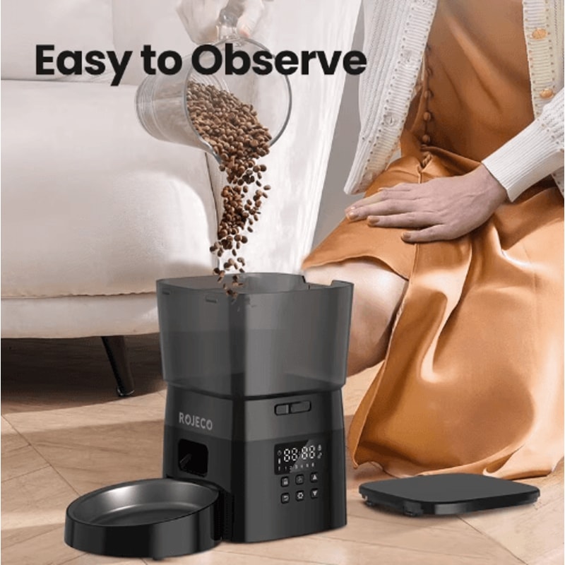 ROJECO Smart Automatic Pet Feeder For Cats Dogs 7