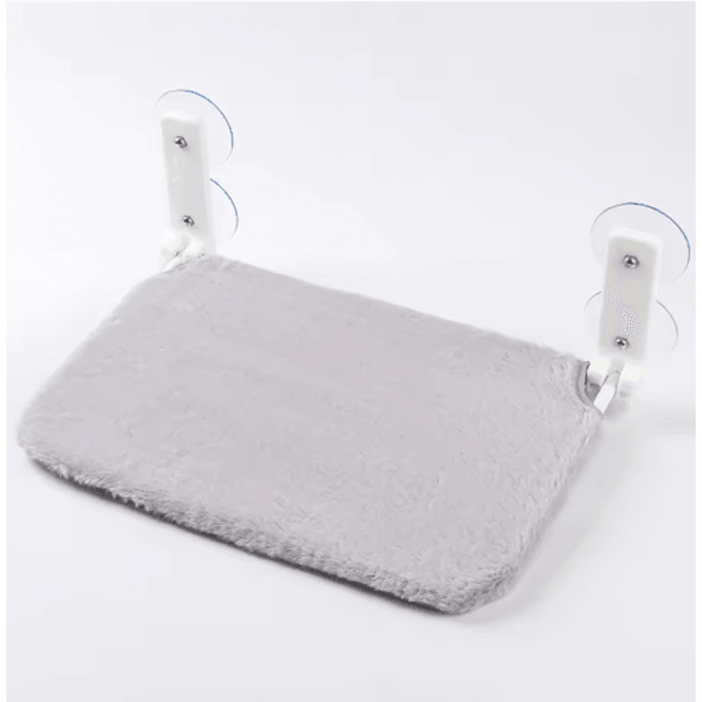 Foldable Plush Mesh Cat Window Hammock With Strong Suction Cups 1