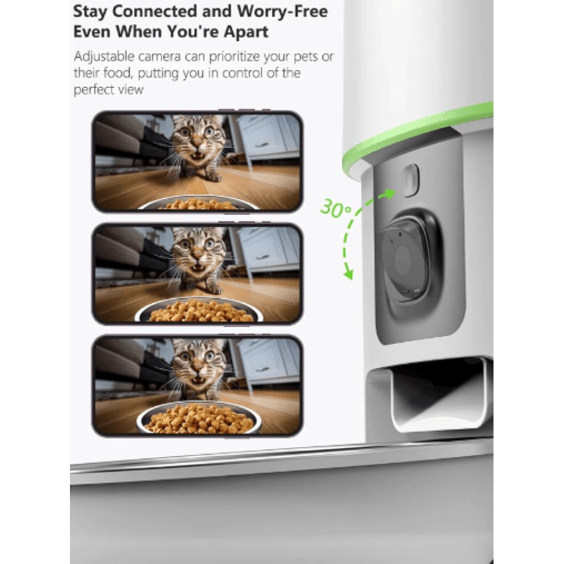 1080P HD Smart WiFi Automatic Pet Feeder With Camera For Cats Dogs 8