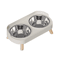 Double Ceramic Elevated Cat Food Water Bowl Set For Cats Dogs 4