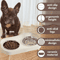 Double Ceramic Elevated Cat Food Water Bowl Set For Cats Dogs 7