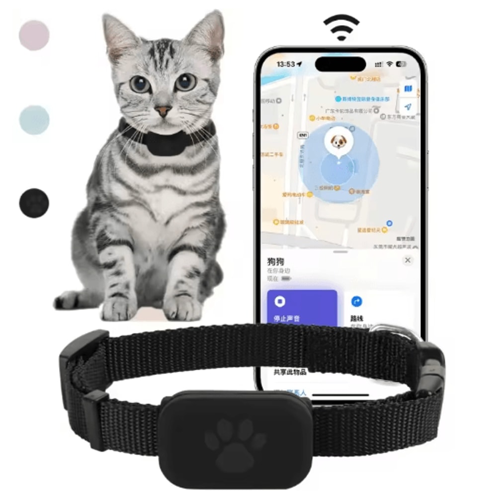 Waterproof RealTime GPS Pet Tracker Collar For Dogs Cats 0