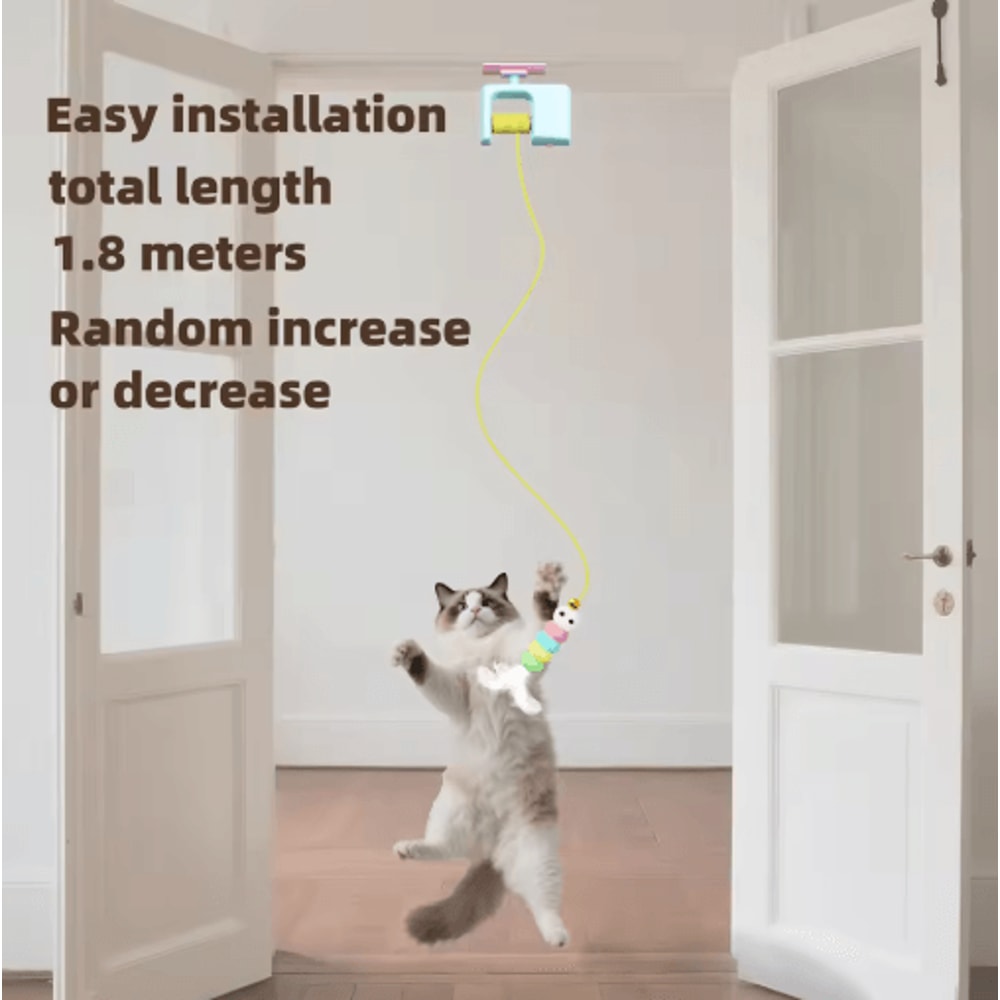 Rechargeable Interactive Flying Bird Hanging Cat Toy 5