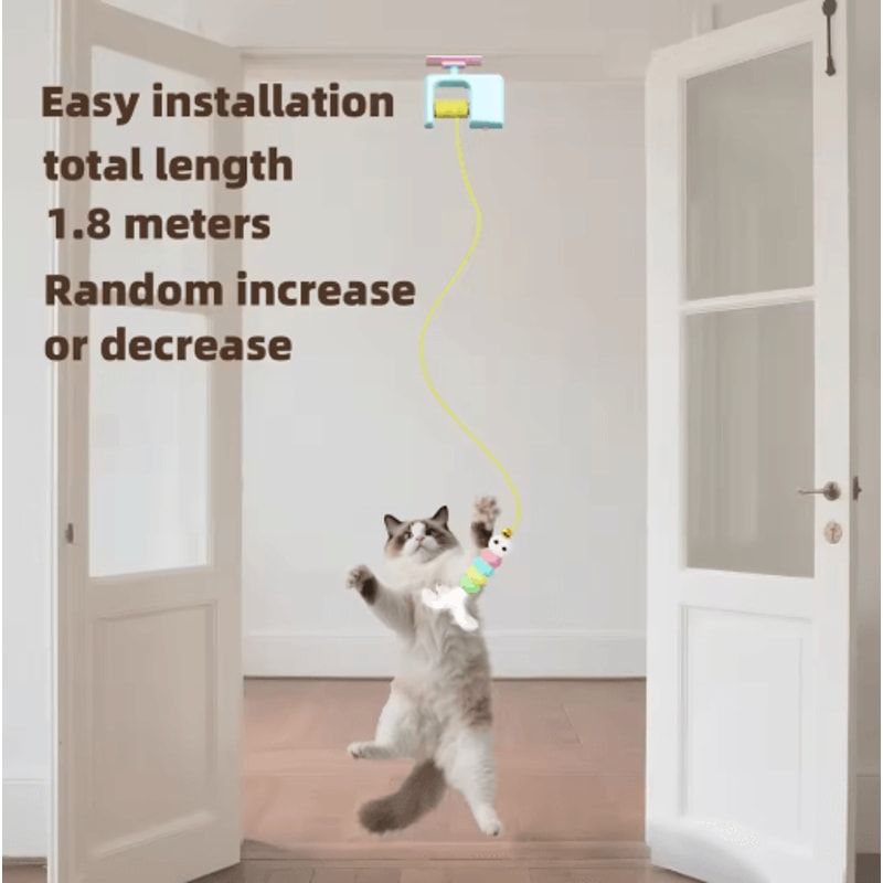 Rechargeable Interactive Flying Bird Hanging Cat Toy 5