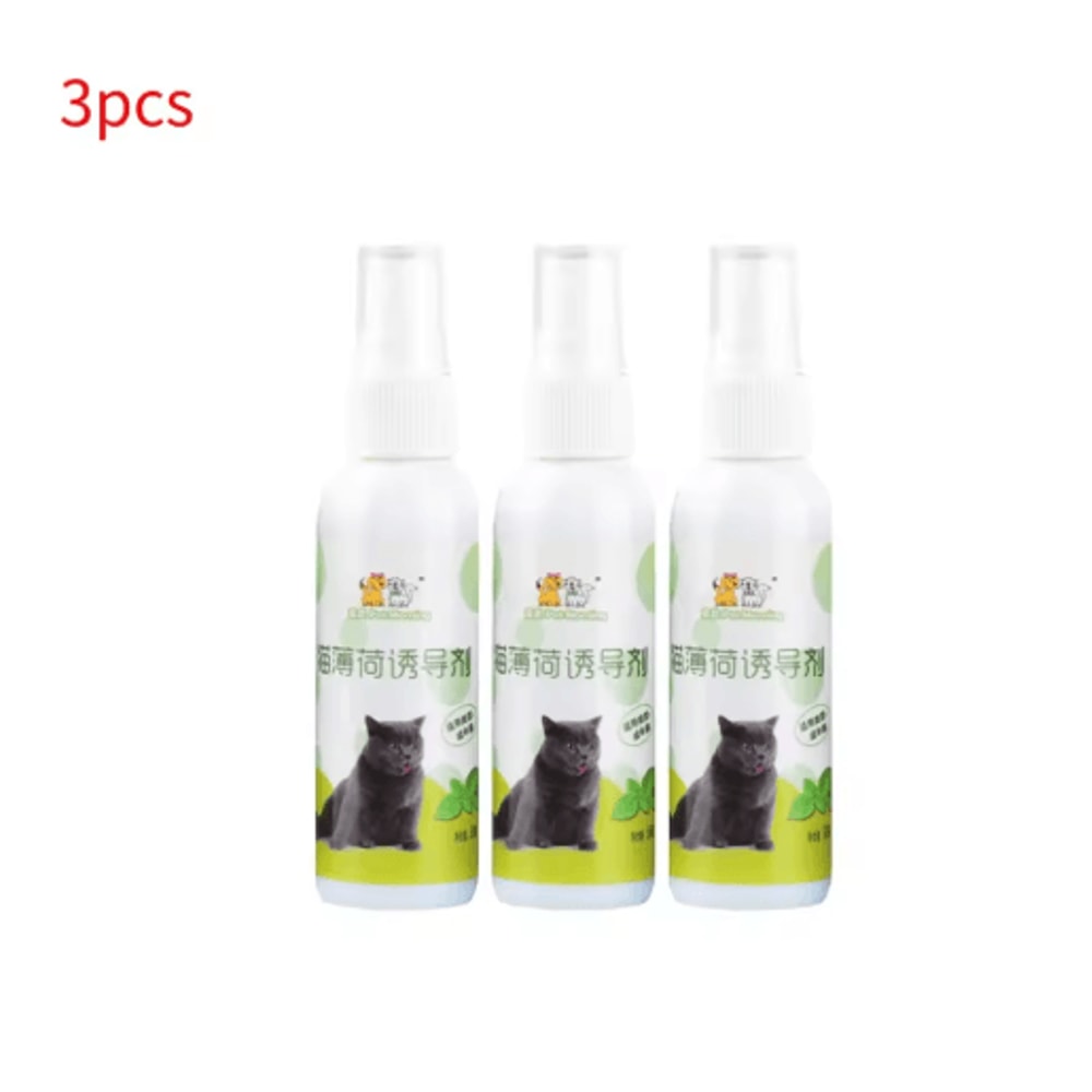 Natural Catnip Spray For Cat Training Play Teeth Cleaning Support 3
