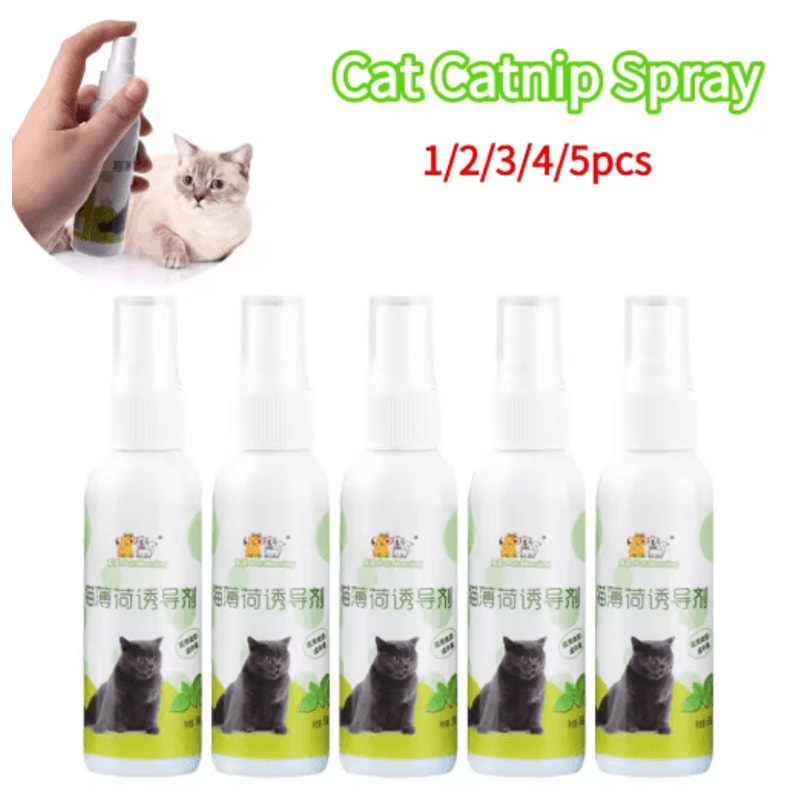 Natural Catnip Spray For Cat Training Play Teeth Cleaning Support 0