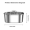 Stainless Steel Ultra Quiet Pet Water Fountain With Filter 6