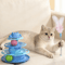 4Layer Interactive Cat Turntable Toy With Feather Ball Track 0